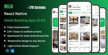 Helia Pro – Hotel Booking React Native Expo App Ui Kit