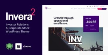 Invera – Investor Relations & Corporate Information WordPress Theme 2.0