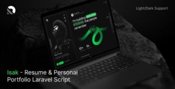 Isak - Resume & Personal Portfolio Laravel Script 1.0.2