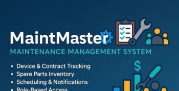 MaintMaster Complete Maintenance Management System