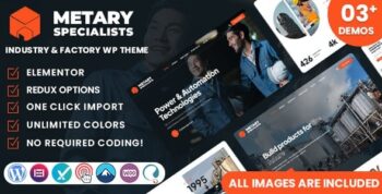 Metary – Industry & Factory WordPress Theme 1.1