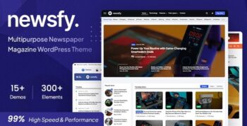 Newsfy | Modern News & Magazine WordPress Theme 1.3