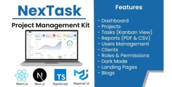 NexTask - Project Management Next.js React Kit 1.2.0