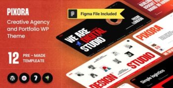 Pixora – Creative Agency & Portfolio WordPress Theme 1.1.2