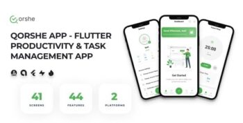Qorshe App - Flutter Productivity & Task Management App