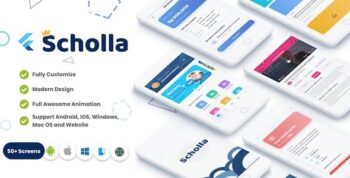 Scholla – Complete School Management UI Kit (Flutter + Web + Desktop)