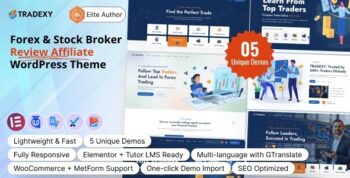 Tradexy – Forex & Stock Broker Review Affiliate WordPress Theme