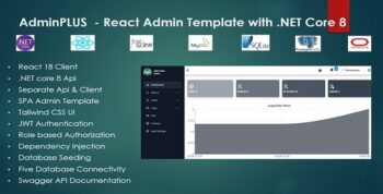 Admin PLUS – React Admin Template with .NET Core 8