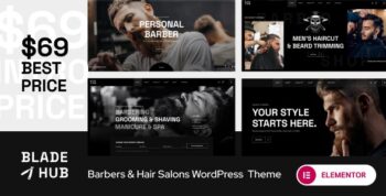 BladeHub – Barber Shop & Hairdressers WordPress Theme 1.0.16