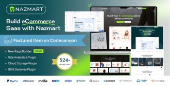 Nazmart – Multi-Tenancy eCommerce Platform (SAAS) 4.0.0
