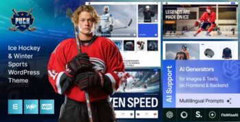 Puck – Ice Hockey & Winter Sports WordPress Theme