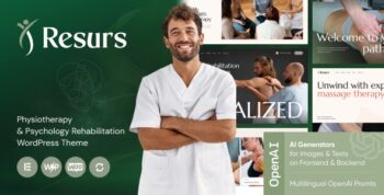 Resurs – Physiotherapy & Psychology Rehabilitation WordPress Theme 1.3