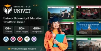Univet – University Education WordPress Theme 1.0.6