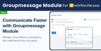 Group Message Module for Worksuite SAAS