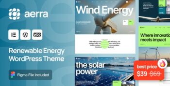 Aerra – Renewable & Green Energy WordPress Theme