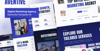 Aventive - Digital Marketing Agency Elementor Template Kit