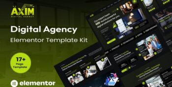 Axim – Digital Agency Elementor Template Kit