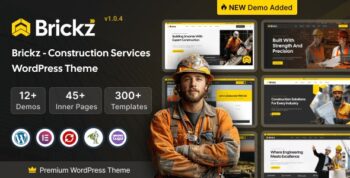 Brickz – Construction WordPress Theme 1.0.3