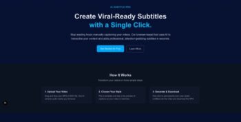 CaptionCraft - AI-Powered Subtitle Generator with Templates