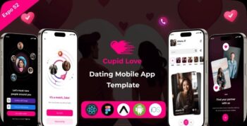 Cupid Love | Dating-Mobile App | Free Figma | IOS | Android 1.1
