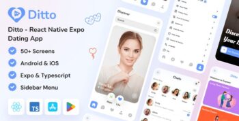 Ditto - React Native Expo Dating Mobile App Template