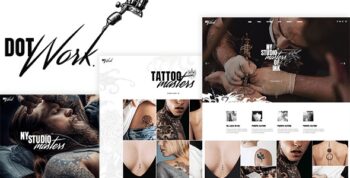 Dotwork – Tattoo Studio and Piercing Shop WordPress Theme 1.3
