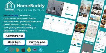HomeBuddy – Complete On-Demand Home Service Booking Platform | Laravel + Flutter