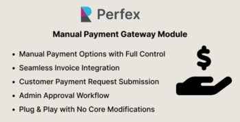 Custom & Offline Payment Gateway Module for Perfex CRM (Manual Gateway Builder)