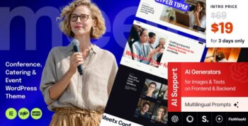 Meetx – Conference, Catering & Event WordPress Theme
