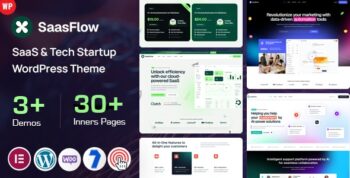Saasflow – SaaS & Tech Startup WordPress Theme