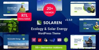 Solaren – Ecology & Solar Energy WordPress Theme 1.1