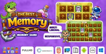 The Best Memory - Memory Game - HTML5 Game (Construct3)