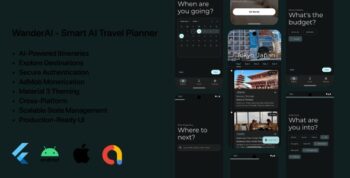Wander AI – Smart AI Travel Planner & Itinerary Generator Flutter App