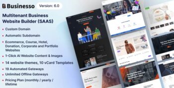 Businesso – AI Powered Website Builder SAAS (Multitenant)