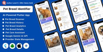 AI-Powered Pet Breed Identifier Flutter App | Care Guide & Insights