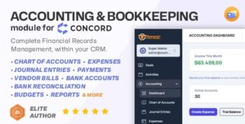Accounting and Bookkeeping for Concord – Ledger, Expenses, Vendor Bills, Banking & Financial Reports