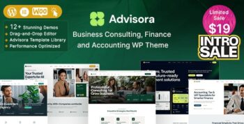 Advisora – Business Consulting, Finance & Accounting WordPress Theme 1.0.1