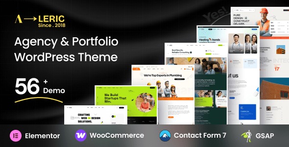 Aleric – Digital Agency and Portfolio WordPress Theme