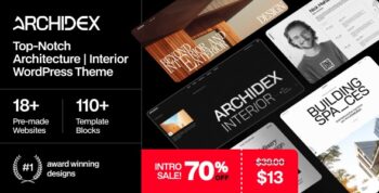 Archidex – Architecture Interior WordPress Theme 1.0.1