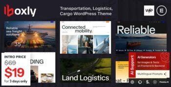 Boxly – Transportation, Logistics, Cargo WordPress Theme