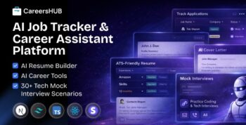 CareerHub – Job Tracker, AI Resume Builder, AI Career Tools & 30+ Tech Mock Interview Scenarios 2.0