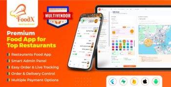 Foodx Multi Restaurant - Food Ordering Restaurant App