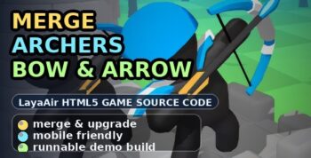 HTML5 Game :[Merge Archers Bow and Arrow]