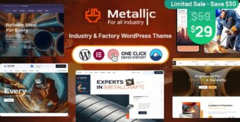 Metallic – Industry & Manufacturing Factory WordPress Theme