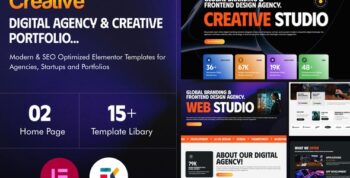 OneCreative – Digital Agency & Creative Portfolio Elementor Templates Kit