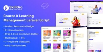 SkillGro LMS – Course & Learning Management System Laravel Script
