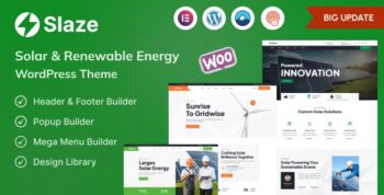 Slaze – Solar Panel & Solar Energy Theme 2.5.6