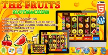 Slot Machine The Fruits – HTML5 Casino Game
