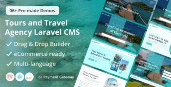 TravelPro – Adventure Tours and Travel Agency Laravel CMS With Live Page Builder 1.1