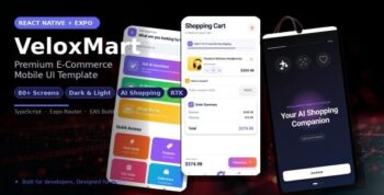 VeloxMart - React Native Expo eCommerce Mobile App Template
